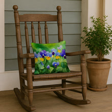 Load image into Gallery viewer, Illinois Violet in Watercolor Throw Pillow