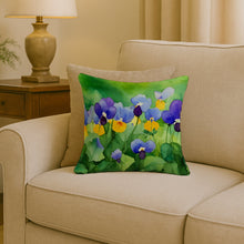 Load image into Gallery viewer, Illinois Violet in Watercolor Throw Pillow