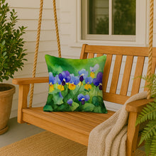 Load image into Gallery viewer, Illinois Violet in Watercolor Throw Pillow