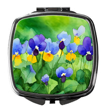 Load image into Gallery viewer, Illinois Violet in Watercolor Compact Mirror