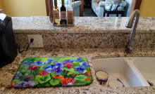Load image into Gallery viewer, Illinois Violet in Watercolor Dish Drying Mat