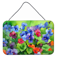 Load image into Gallery viewer, Illinois Violet in Watercolor Wall or Door Hanging Prints