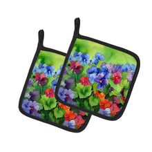 Load image into Gallery viewer, Illinois Violet in Watercolor Pair of Pot Holders