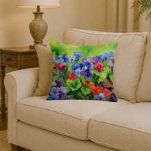 Load image into Gallery viewer, Illinois Violet in Watercolor Throw Pillow