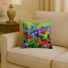 Load image into Gallery viewer, Illinois Violet in Watercolor Throw Pillow