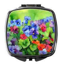 Load image into Gallery viewer, Illinois Violet in Watercolor Compact Mirror