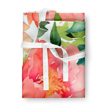 Load image into Gallery viewer, Indiana Peonies in Watercolor Apron – Artist-Designed Kitchen, BBQ &amp; Craft Apron