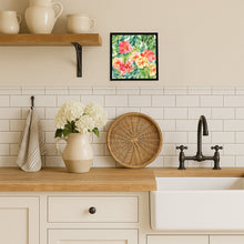 Load image into Gallery viewer, Indiana Peonies in Watercolor Framed Metal Print