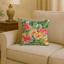 Load image into Gallery viewer, Indiana Peonies in Watercolor Throw Pillow