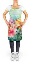Load image into Gallery viewer, Indiana Peonies in Watercolor Apron – Artist-Designed Kitchen, BBQ &amp; Craft Apron