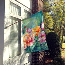 Load image into Gallery viewer, Indiana Peonies in Watercolor House Flag
