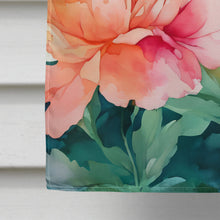Load image into Gallery viewer, Indiana Peonies in Watercolor House Flag