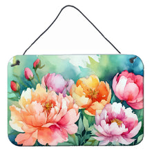 Load image into Gallery viewer, Indiana Peonies in Watercolor Wall or Door Hanging Prints