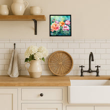 Load image into Gallery viewer, Indiana Peonies in Watercolor Framed Metal Print