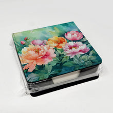 Load image into Gallery viewer, Indiana Peonies in Watercolor PU Leather Note Paper Holder