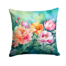 Load image into Gallery viewer, Indiana Peonies in Watercolor Throw Pillow