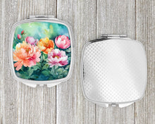 Load image into Gallery viewer, Indiana Peonies in Watercolor Compact Mirror