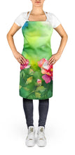 Load image into Gallery viewer, Iowa Wild Prairie Roses in Watercolor Apron – Artist-Designed Kitchen, BBQ &amp; Craft Apron