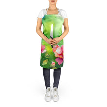Load image into Gallery viewer, Iowa Wild Prairie Roses in Watercolor Apron – Artist-Designed Kitchen, BBQ &amp; Craft Apron