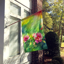 Load image into Gallery viewer, Iowa Wild Prairie Roses in Watercolor House Flag