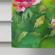 Load image into Gallery viewer, Iowa Wild Prairie Roses in Watercolor House Flag