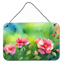 Load image into Gallery viewer, Iowa Wild Prairie Roses in Watercolor Wall or Door Hanging Prints