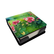 Load image into Gallery viewer, Iowa Wild Prairie Roses in Watercolor PU Leather Note Paper Holder