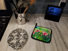 Load image into Gallery viewer, Iowa Wild Prairie Roses in Watercolor Pair of Pot Holders