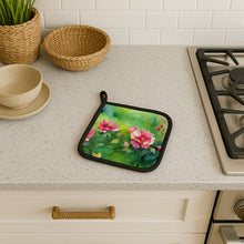Load image into Gallery viewer, Iowa Wild Prairie Roses in Watercolor Pair of Pot Holders