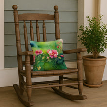 Load image into Gallery viewer, Iowa Wild Prairie Roses in Watercolor Throw Pillow