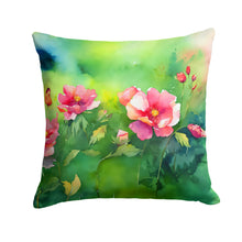 Load image into Gallery viewer, Iowa Wild Prairie Roses in Watercolor Throw Pillow