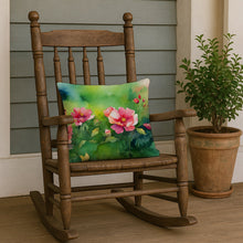 Load image into Gallery viewer, Iowa Wild Prairie Roses in Watercolor Throw Pillow