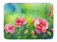 Load image into Gallery viewer, Iowa Wild Prairie Roses in Watercolor Memory Foam Kitchen Mat