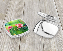 Load image into Gallery viewer, Iowa Wild Prairie Roses in Watercolor Compact Mirror
