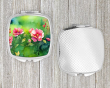 Load image into Gallery viewer, Iowa Wild Prairie Roses in Watercolor Compact Mirror