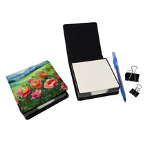 Load image into Gallery viewer, Iowa Wild Prairie Roses in Watercolor PU Leather Note Paper Holder