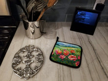 Load image into Gallery viewer, Iowa Wild Prairie Roses in Watercolor Pair of Pot Holders