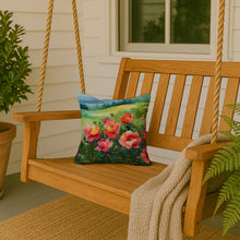 Load image into Gallery viewer, Iowa Wild Prairie Roses in Watercolor Throw Pillow