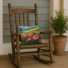 Load image into Gallery viewer, Iowa Wild Prairie Roses in Watercolor Throw Pillow