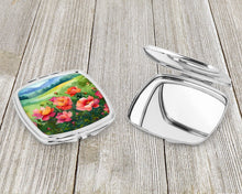 Load image into Gallery viewer, Iowa Wild Prairie Roses in Watercolor Compact Mirror