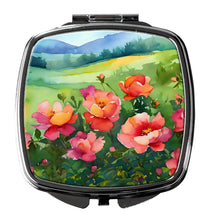 Load image into Gallery viewer, Iowa Wild Prairie Roses in Watercolor Compact Mirror
