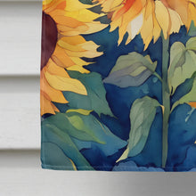 Load image into Gallery viewer, Kansas Sunflowers in Watercolor House Flag