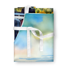 Load image into Gallery viewer, Kansas Sunflowers in Watercolor Apron – Artist-Designed Kitchen, BBQ &amp; Craft Apron