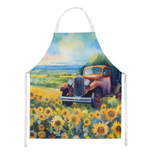 Load image into Gallery viewer, Kansas Sunflowers in Watercolor Apron – Artist-Designed Kitchen, BBQ &amp; Craft Apron