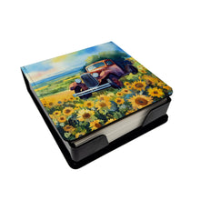 Load image into Gallery viewer, Kansas Sunflowers in Watercolor PU Leather Note Paper Holder