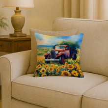 Load image into Gallery viewer, Kansas Sunflowers in Watercolor Throw Pillow