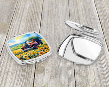 Load image into Gallery viewer, Kansas Sunflowers in Watercolor Compact Mirror