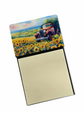 Load image into Gallery viewer, Kansas Sunflowers in Watercolor Sticky Note Holder- Refiilable Desk Accessory Note Pad