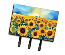 Load image into Gallery viewer, Kansas Sunflowers in Watercolor Leash or Key Holder