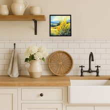 Load image into Gallery viewer, Kentucky Goldenrod in Watercolor Framed Metal Print